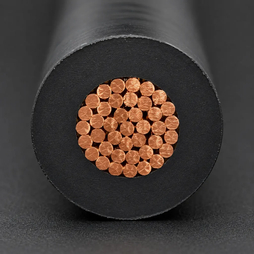 Macro cross-section UL 10269 1000V black PVC high-grade insulation stranded copper