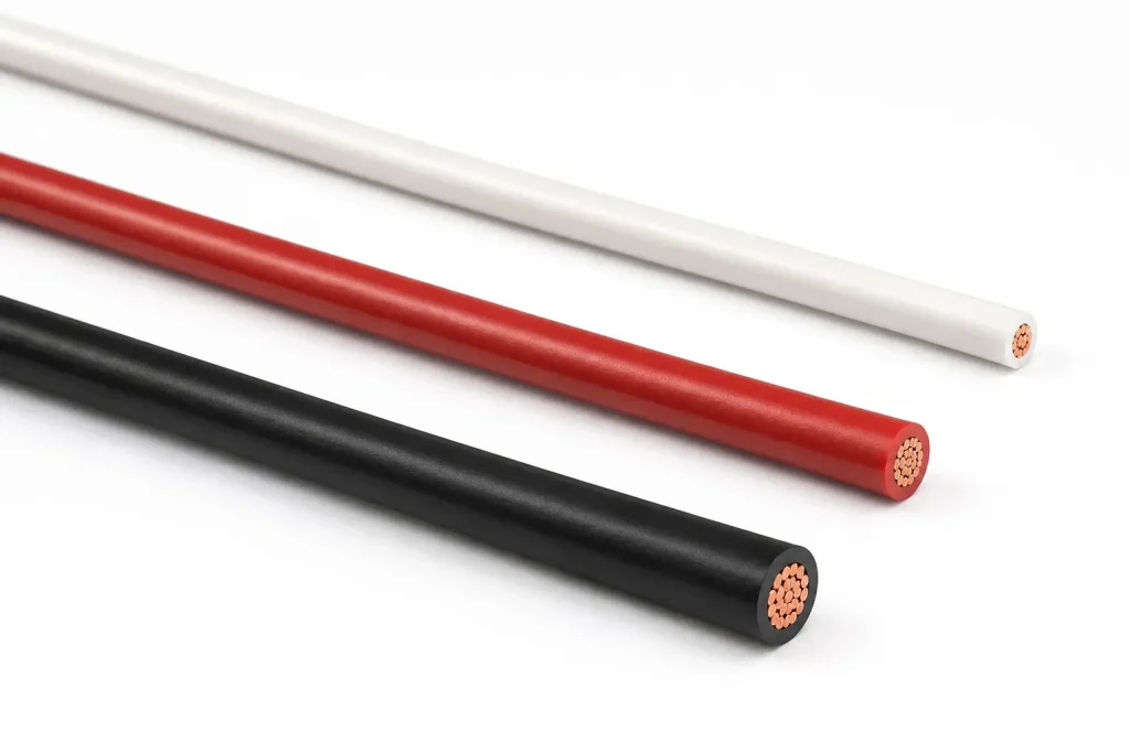 UL AWM PVC wire 300V 600V 1000V insulation wall thickness comparison three samples