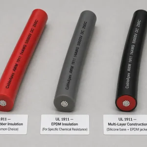 UL 1911 customization variants silicone EPDM and multi-layer construction options display