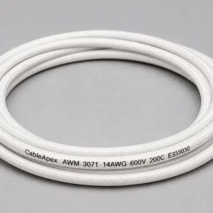 UL 3071 silicone rubber wire 14 AWG white coil overall product view for German pricing