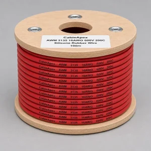 UL 3135 bare silicone rubber wire 16 AWG spool no covering construction