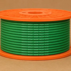 UL 3135 200°C 600V green silicone rubber wire reel Brazil São Paulo supplier