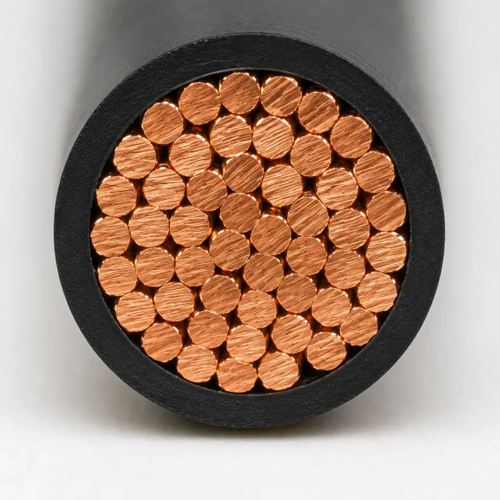 Macro cross-section UL 3266 10 AWG XLPE black insulation large copper conductor