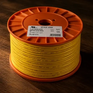 UL 3266 XLPE 125°C 300V yellow motor lead wire reel Mexico supplier