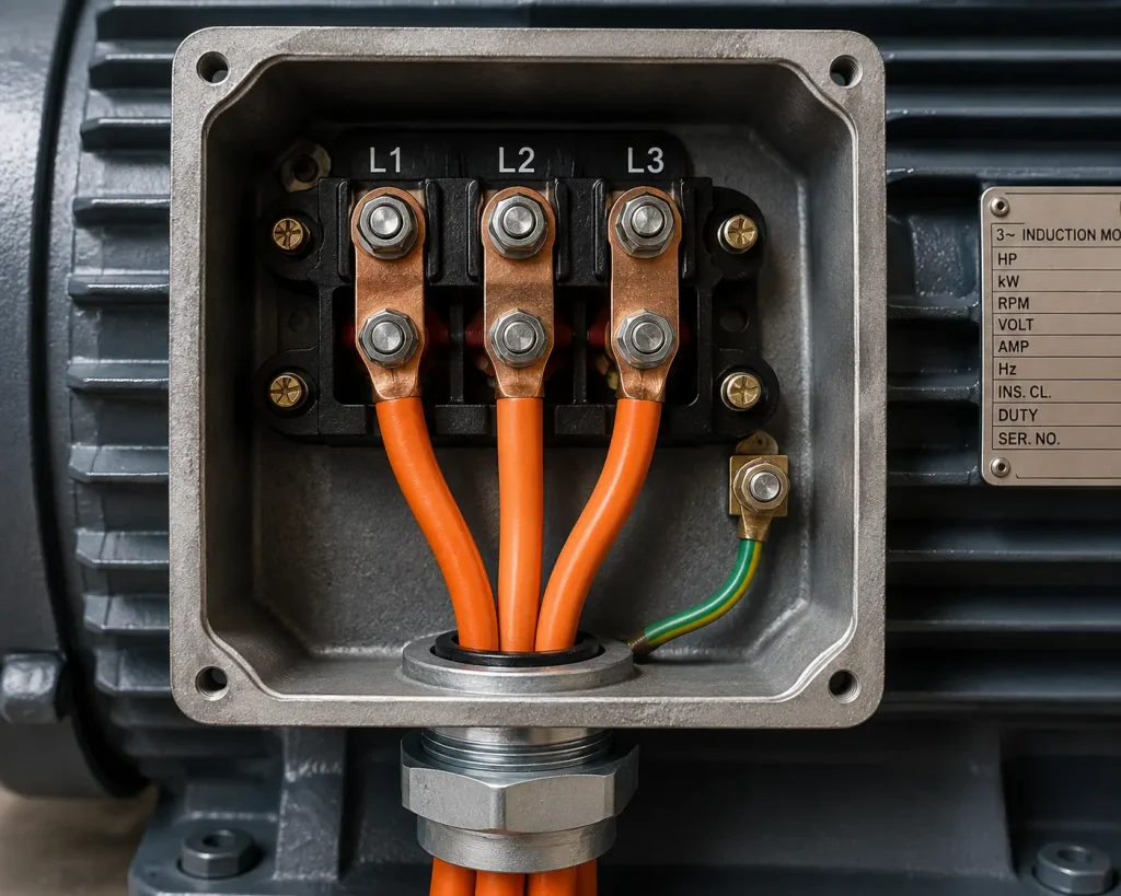 UL 3271 125°C 600V XLPE motor lead wire three-phase motor terminal box Brazil