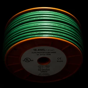 UL 3271 XLPE 125°C 600V green motor lead wire reel Mexico proveedor