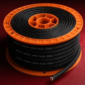 UL 3304 200°C 10kV black silicone fiberglass braid ignition wire Turkey gas range