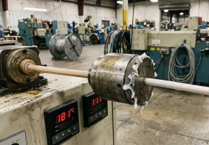 UL 3573 second extrusion pass applying outer silicone over fiberglass braid factory
