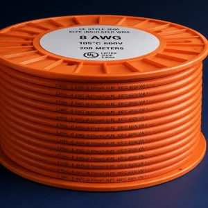 UL 3666 8 AWG XLPE 105°C 600V orange wire reel Mexico precio supplier