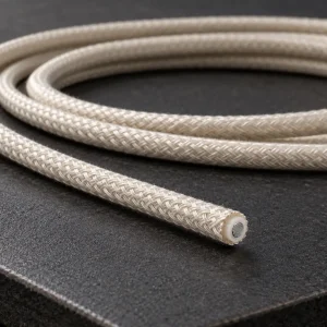 UL 5107 26–12 AWG mica wire with treated glass braid in a loose hank