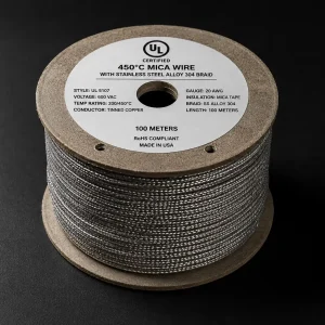 UL 5128 450°C 300V mica wire stainless steel 304 braid reel Mexico proveedor