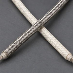 UL 5128 mica wire lengths with and without the optional stainless steel alloy 304 braid