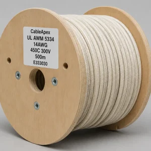 UL 5334 composite mica glass wire 14 AWG 500m spool overall product view