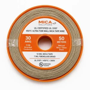 UL 5360 450°C 300V mica ultra-thin 12 mil wire fine gauge reel Mexico precision