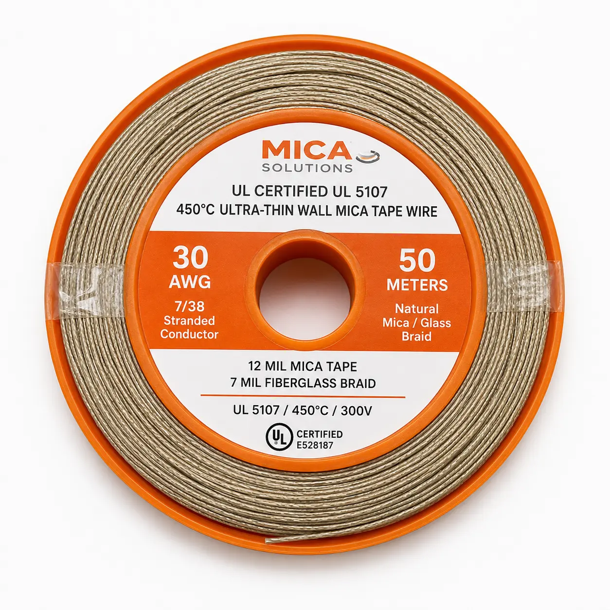 UL 5360 450°C 300V mica ultra-thin 12 mil wire fine gauge reel Mexico precision