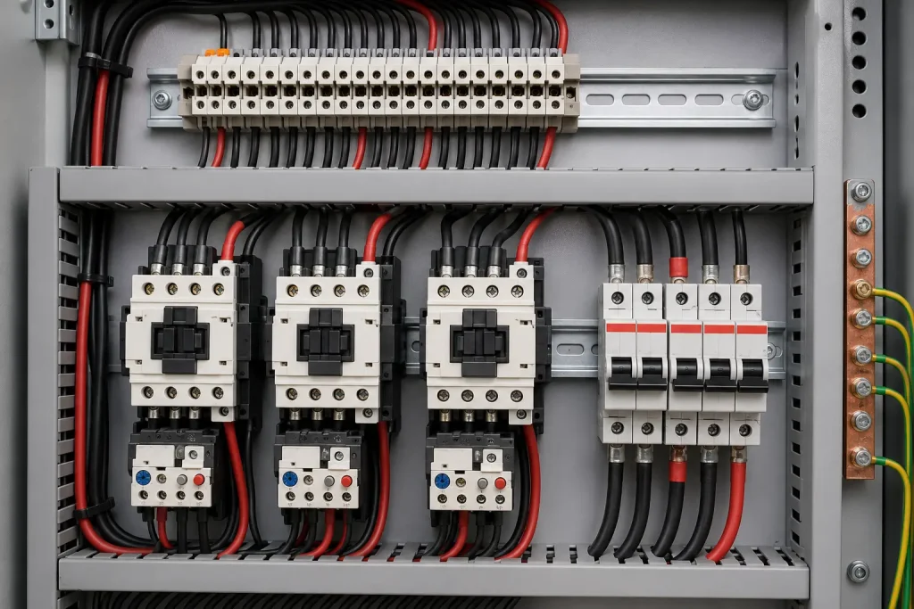 UL 1015 16AWG 600V PVC wire control panel contactor power circuit internal wiring