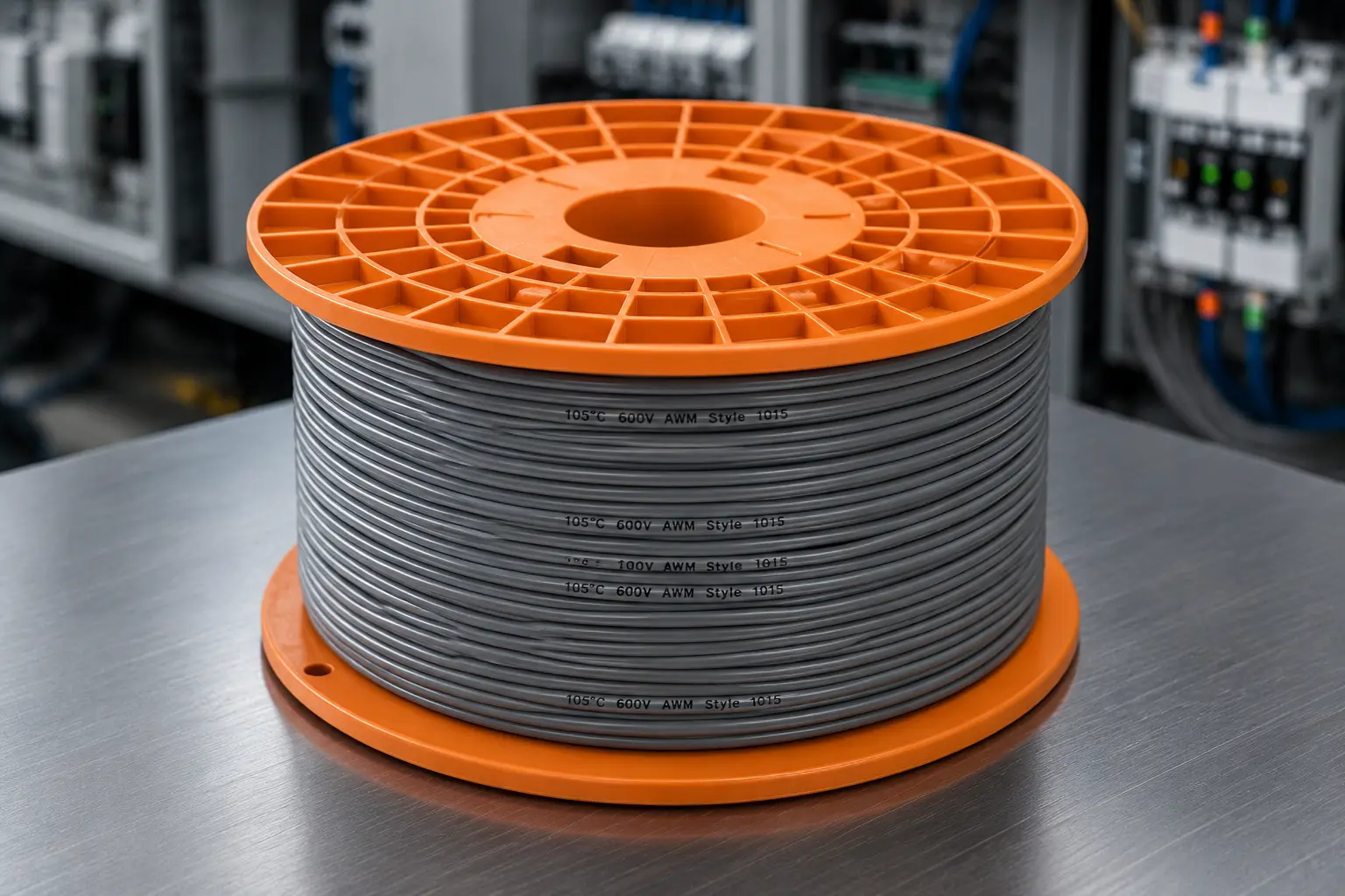 UL 1015 105°C 600V gray PVC wire reel Turkey EV battery factory equipment supplier
