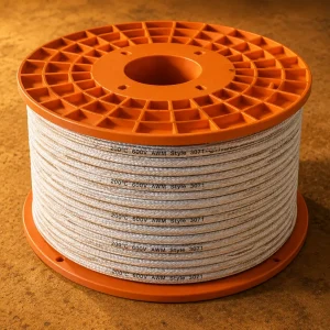 UL 3071 200°C 600V white silicone rubber fiberglass braid wire reel Kenya Nairobi supplier