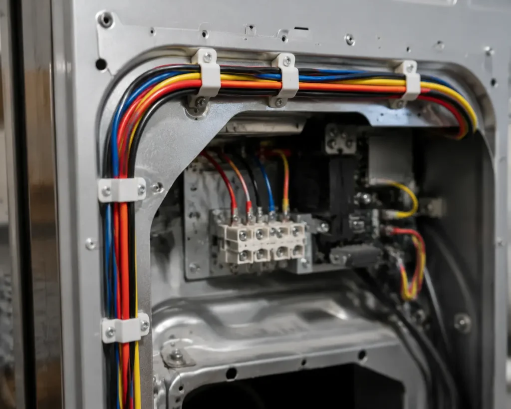 UL 1032 18 AWG wire routed inside appliance control compartment for internal wiring