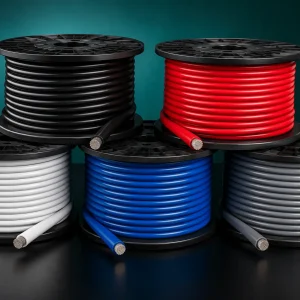 UL 1283 8 AWG PVC internal wiring wire spools, 105C 600V solid stranded braided conductor AWM