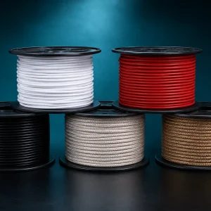 UL 1330 16 AWG FEP high temp lead wire spools multiple colors, 200C 600V with glass braid covering option