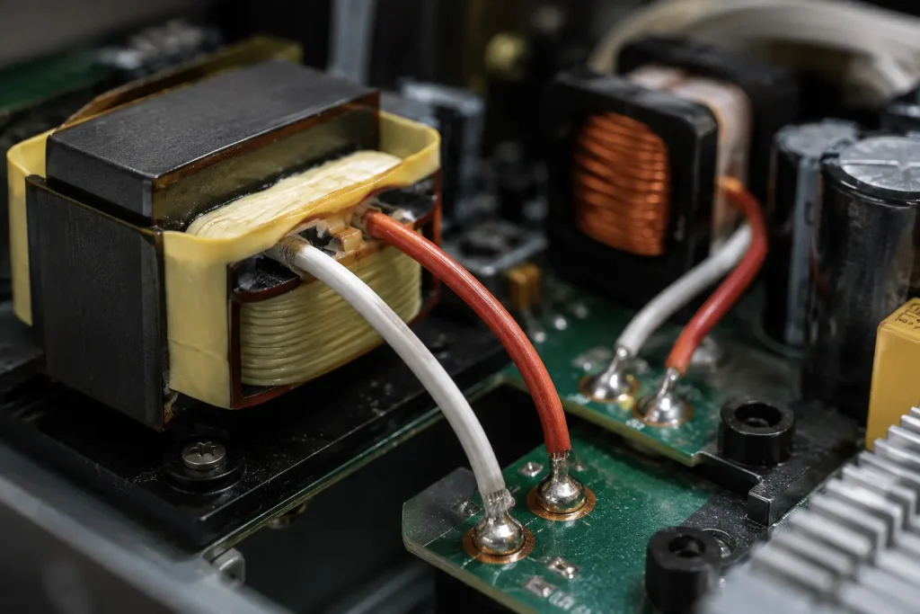 UL 1331 18 AWG FEP Litz wire as transformer winding lead inside high frequency magnetics assembly
