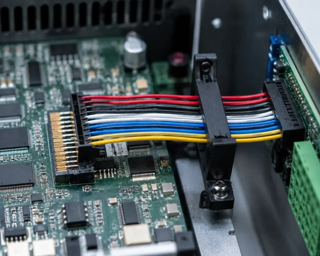 UL AWM 1571 24 AWG PVC signal wire routed inside electronic equipment for Class 2 data signal circuit wiring