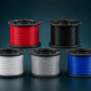 UL AWM 1571 24 AWG PVC signal wire spools multiple colors, 80C 30V Class 2 data signal internal wiring