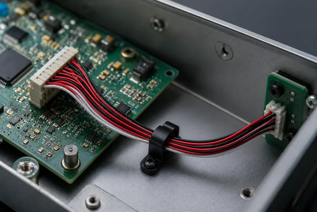 UL 1571 28 AWG SR-PVC wire routed inside electronic instrument for Class 2 signal circuit wiring