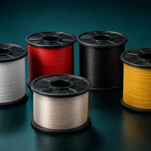 UL 1333 22 AWG FEP hook-up wire spools with Litz magnet wire option, 150C 300V thin wall internal wiring