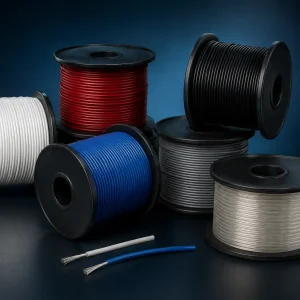 UL 1592 26 AWG FEP high temp wire spools multiple colors, 200C 300V fine gauge internal wiring