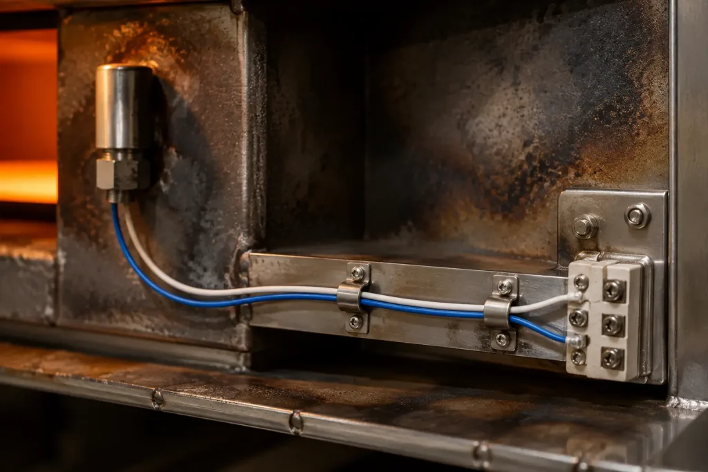 UL 1592 26 AWG FEP lead in fixed routing inside high temperature equipment internal wiring